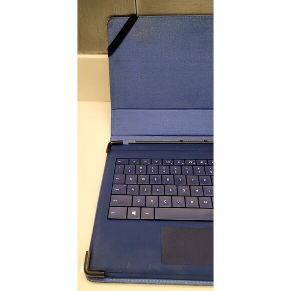 Microsoft Model 1644 Type Cover for Surface Pro 3 - Blue with Folio Style Case - Picture 3 of 6